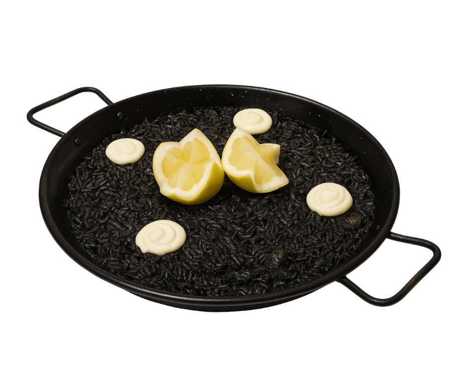 Arroz Negro con Calamares y Gambas