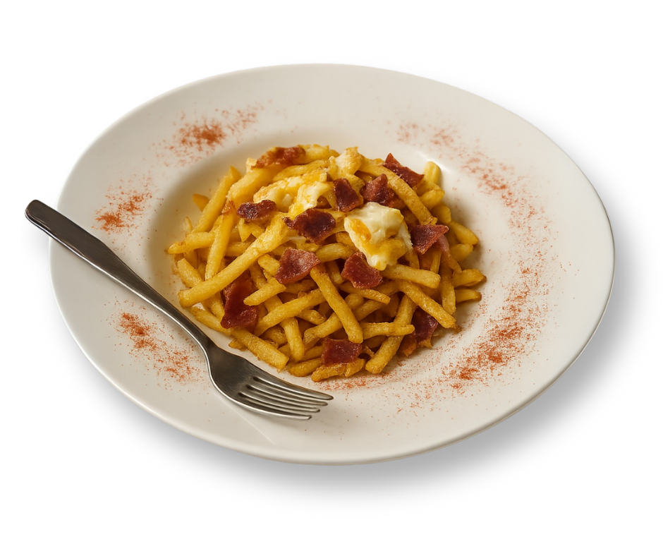 Huevos rotos con Jamón Ibérico